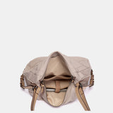 Beige fabric multifunctional bag
