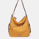 Yellow fabric multifunctional bag