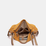 Yellow fabric multifunctional bag