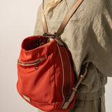 Red fabric multifunctional bag