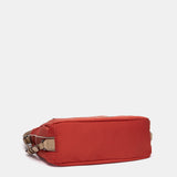 Red fabric multifunctional bag