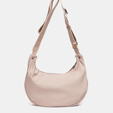 Borsa a tracolla in tessuto beige