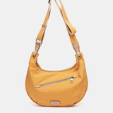 Yellow fabric crossbody bag