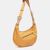 Yellow fabric crossbody bag