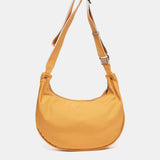 Yellow fabric crossbody bag