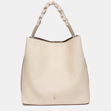 Bolso de hombro beige