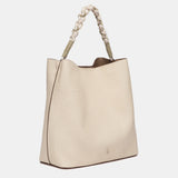 Bolso de hombro beige