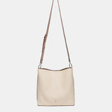 Bolso de hombro beige