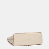 Bolso de hombro beige