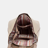 Bolso de hombro beige