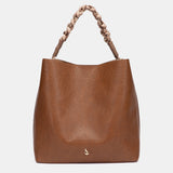 Bolso de hombro marrón