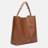 Bolso de hombro marrón