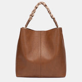 Bolso de hombro marrón