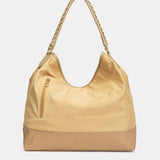 Bolso de hombro bicolor amarillo