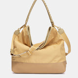Bolso de hombro bicolor amarillo