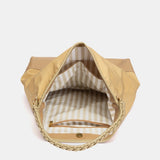 Bolso de hombro bicolor amarillo