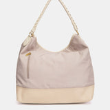 Bolso de hombro bicolor rosa