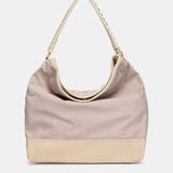 Bolso de hombro bicolor rosa