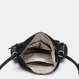 Black fabric shoulder bag