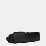 Black fabric shoulder bag