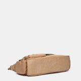 Camel fabric shoulder bag