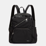Black fabric backpack