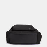 Black fabric backpack