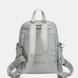 Blue fabric backpack