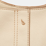 Bolso de hombro grande beige