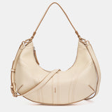 Bolso de hombro pequeño beige