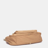 Bolso de hombro en tejido camel