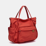 Bolso de hombro en tejido rojo