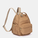Mochila en tejido camel