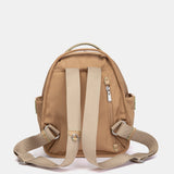 Mochila en tejido camel