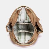 Mochila en tejido camel