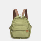 Mochila en tejido verde