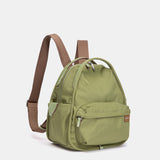 Mochila en tejido verde