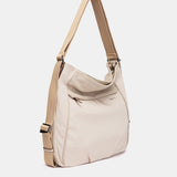 Multifunktionale Tasche aus beigem Stoff