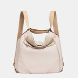 Multifunktionale Tasche aus beigem Stoff