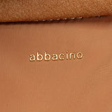 Multifunktionale Tasche aus cognacfarbenem Stoff