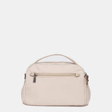 Bandolera en tejido beige