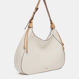Bolso de hombro grande beige
