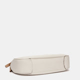 Bolso de hombro grande beige