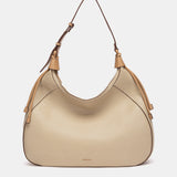 Bolso de hombro grande camel