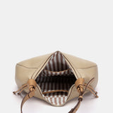 Bolso de hombro grande camel