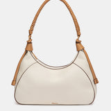 Bolso de hombro beige