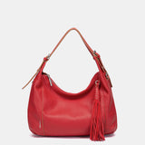 Bolso de hombro rojo