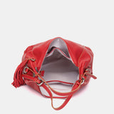 Bolso de hombro rojo