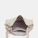 Bolso de hombro beige