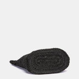 Capazo de rafia negro